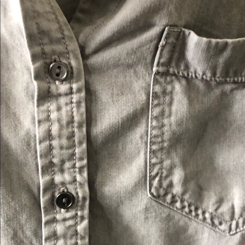 ZARA gray button down - Picture 3 of 5